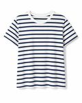 Casual Striped Crewneck Tee